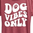 thumbnail image 3 of Instant Message - Dog Vibes Only - Women's Short Sleeve Graphic T-Shirt, 3 of 6