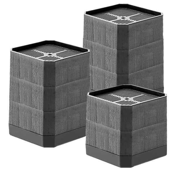 Voyzdx Elevadores de Cama para Muebles,Elevadores de Cama, Paquete de 8 elevadores de Muebles, elevadores de Cama Ajustables, elevadores apilables para sofá,para Marco de Cama, Dormitorio,