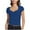 Blue, variant on Womens Sexy Y2k Crop Tops Sweetheart Neck Short Sleeve Slim Fit Trendy Going Out Tops Cute Pleated Bustier T Shirts