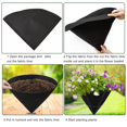 thumbnail image 4 of 3 Forros Cónicos para Macetas, de Tela No Tejida, de Fieltro Negro, de 35 cm., 4 of 5