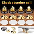 thumbnail image 2 of 4 Set Gold Speaker Spike with Floor Discs Stand Foot Isolation Spikes Speaker Accessories, 2 of 5