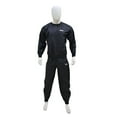 thumbnail image 3 of MRX Unisex Heavy Duty Sweat Sauna Suit, Workout Training Sweatsuit Plus Size, Black/Grey (XXLarge), 3 of 5