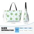thumbnail image 4 of Gaeub Kawaii Frogs Print Beach Bag,Large Tote Bag,Waterproof Sandproof Women Tote Bag,Pool Bag with Zipper for Gym Grocery Travel, 4 of 7