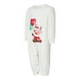 thumbnail image 3 of Christmas Family Pajamas Matching Set Elk Print Long Sleeve Tops and Plaid Pants Sleepwear, 3 of 10