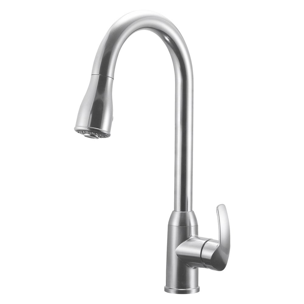 Dura Faucet Single Handle Pull Down Rv Kitchen Chrome Polished