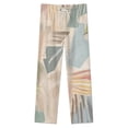 thumbnail image 4 of Abstract Pastel Painted Shapes Winter Female Pants Flannel High Waist Women Pants Lady Warm Straight Leg Plush Trousers, 4 of 7