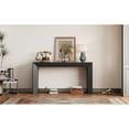 thumbnail image 3 of Christopher Knight Home Modern 59"  Console Table, Wood Veneer Top, Black, 3 of 10