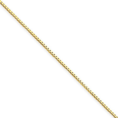 Children's 0.9mm, 14k Yellow Gold, Box Chain Necklace, 14 Inch