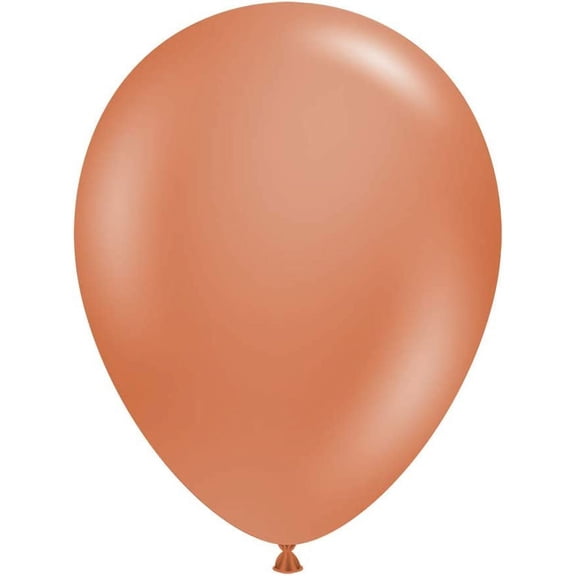 10035  Burnt Orange Latex Party Balloons, 11", Pack of 100