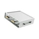 thumbnail image 5 of Organizador de escritorio multifuncional separado con compartimentos de almacenamiento apilables Blanco 2 niveles, 5 of 9