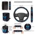 thumbnail image 7 of KUIFORTI Butterfly Blue Car Seat Cover Set Elastic Fabrics Set 15 Pcs Car Accessories Full Set for Women Men Easy to Install Durable Breathable Universal fit for SUV,Van,Saden,Truck, 7 of 7