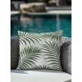 thumbnail image 3 of Outdoor Pillows Waterproof, Green Palm Leaves Throw Pillows with Inserts Included, Summer Botanical Tropical Plants Indoor Outdoor Decorative Lumbar Pillow for Bed/Couch/Patio 18"x18", 1Pcs, 3 of 8