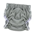 thumbnail image 1 of Pañal de tela reutilizable unisex para adultos, con apertura lateral, lavable, ajustable, con broches, para nadar, para personas mayores, ligero Verde grisáceo XXL, 1 of 8