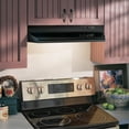 thumbnail image 7 of Broan-NuTone 30 Inch Under Cabinet 2 Speed Exhaust Fan and Light, Black, 7 of 7