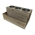 thumbnail image 3 of Gianna's Home Rustic Farmhouse Hair Dryer Holder Vanity Bathroom Supplies Organizer (Torched Wood), 3 of 3
