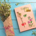 thumbnail image 2 of Postcard Clear Stamps Flower Transparent Stamps Silicone Stamp Plant Postage Rubber Stamp DIY, 2 of 7