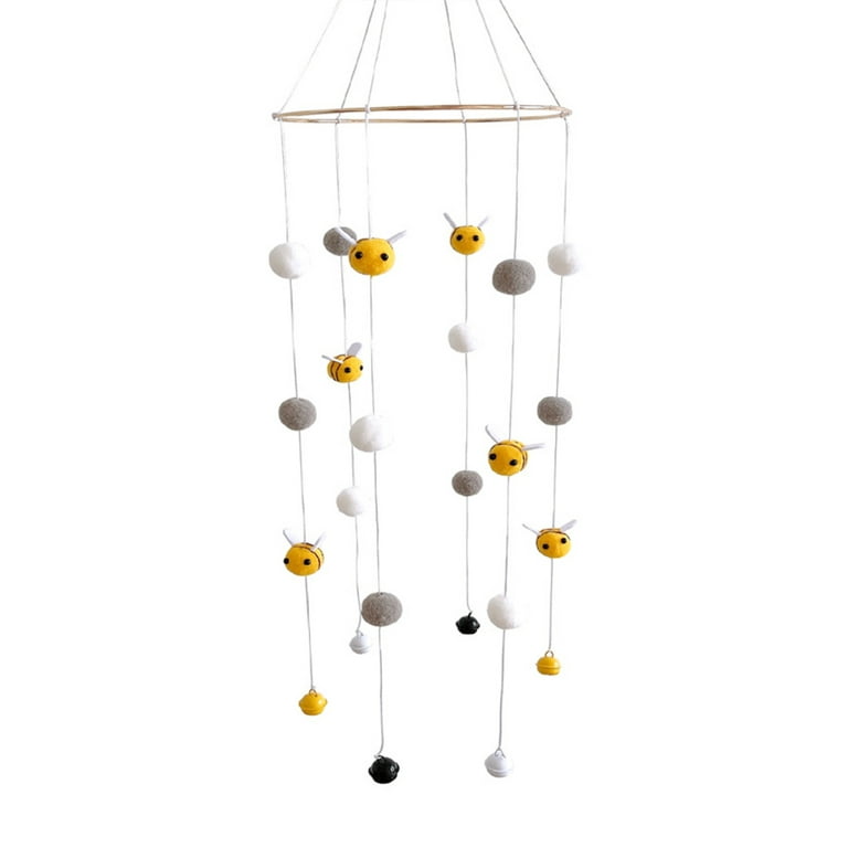EUBUY Mobile Wind Chime Rattle Toy Small Bee Pendant Crib Bell
