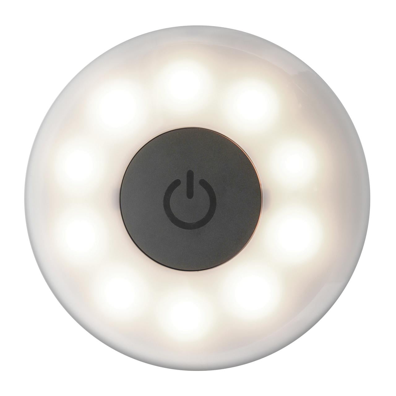 STP Home/Auto Interior LED Tap Light, 3 Unique Modes, Magnetic Plate Mount, Rechargeable