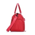 thumbnail image 4 of Sac Polochon de Sport pour Femmes, Sacs d'Entraînement avec Compartiment à Chaussures et Poche Humide, Rouge, 4 of 7