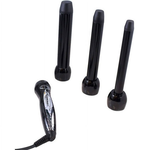 Proliss Diamond Collection 3P Wand Curling Iron with Attachments, 4 pc