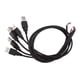thumbnail image 2 of 5x5 Uds DIY USB 2,0 A Enchufe Macho 2 Pines 2 Cables Conector De Cable De Carga De Energía 50cm, 2 of 8