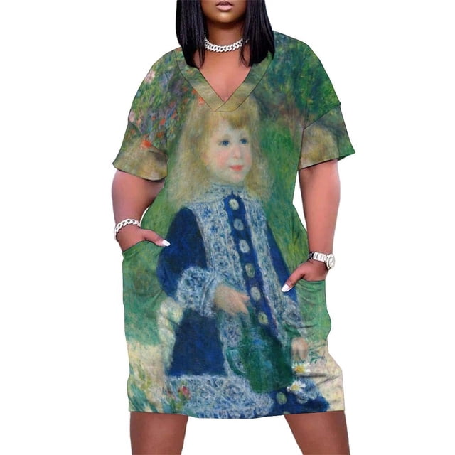 Auguste Renoir "Una joven con regadera" (1876), pintura, vestido holgado con bolsillos, vestido de invitada de boda, vestidos de ceremonia 2025