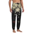 thumbnail image 4 of Kdxio Vintage Winged Rose Skull Pattern Joggers,Sweatpants for Men with Pockets-Medium, 4 of 5