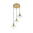 thumbnail image 6 of Modern Living Room Kitchen Bedroom Waltz 3 Light Brass Pendant, 6 of 7