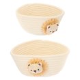 thumbnail image 1 of Shisuyan Cotton Rope Woven Storage Baskets Organization Friends Table Decoration 2Pcs, 1 of 9