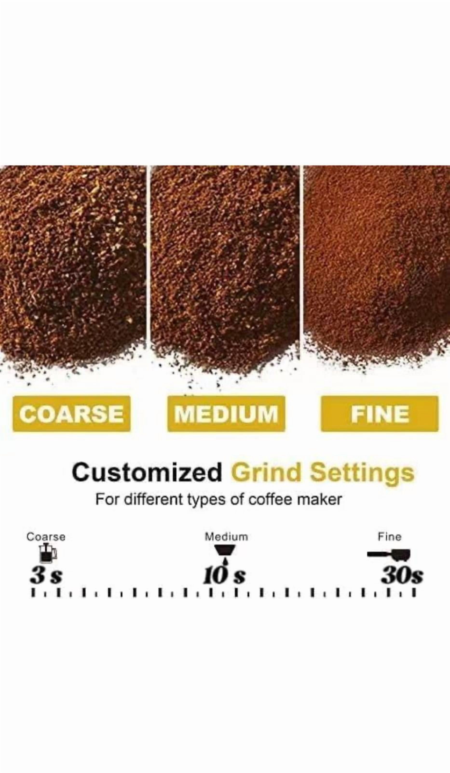 Powerful Electric Coffee Bean, Herb Grinder, Spice Grinder W/Detachable Cup