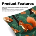 thumbnail image 2 of Squirrel Elegant Velvet Throw Pillows with Unique Patterns for Chair Pillow Covers & Throw Pillow - Set of 2, Available in 16x16, 18x18, & 20x20 inches for, 2 of 6