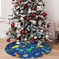 thumbnail image 5 of Yiaed Dinosaur In Space Print Christmas Tree Skirt , Tree SkirtsTree Mat for Christmas Winter Holiday Indoor Decorations-48", 5 of 7