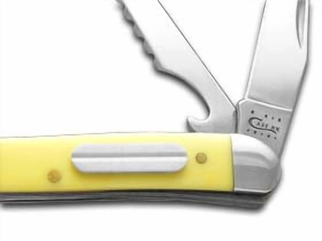 CASE #120 (320094F SS) Yellow SS Fishing Knife