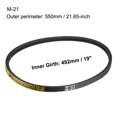 thumbnail image 2 of Uxcell M-21 Drive V-Belt Industrial Power Rubber Transmission Belt, 2 of 3