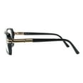 thumbnail image 4 of Men's Fashion Eyeglasses Geometric Square Clear Lens Glasses UV400 Black Gold, 4 of 4