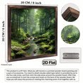 thumbnail image 3 of 2D Flat, d Forest River Landscape Wall Art Decor, 8x8 Inch Heart Hanging Decorative Wall Plaque, Nature Scene Wooden Hanging Ornament for Bedroom Living Room, Unique Gift for F, 3 of 9