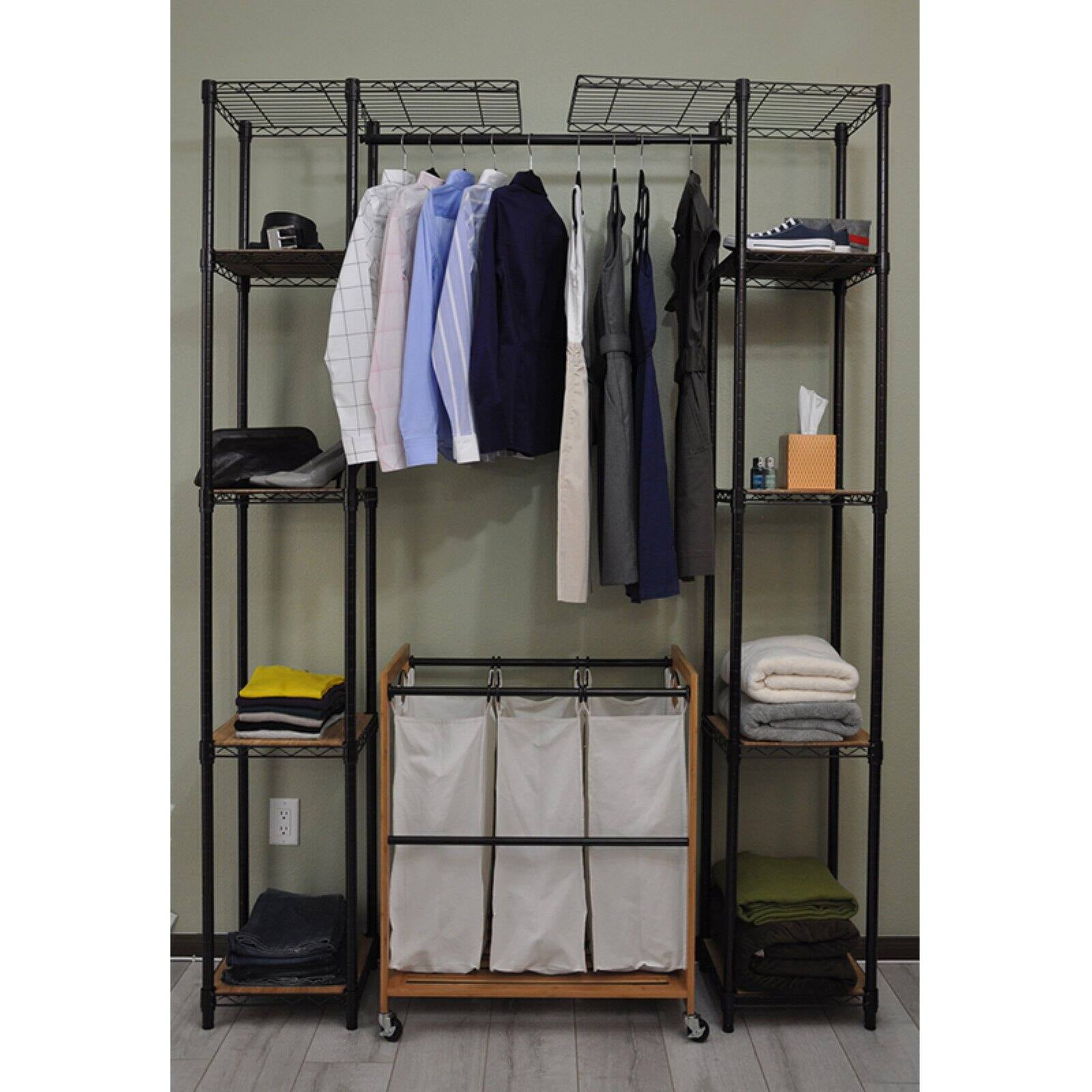 Trinity EcoStorage Expandable Closet Organizer - Chrome