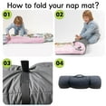 thumbnail image 5 of KAINSY Personalized Elephant Nap Mat With Custom Name, Pillow, and Blanket for Kids. Ideal for Daycare and Preschool, Easy to Wash.(Cushions + Pillows22.5"x55"+Blanket size: 33.5" x 45"), 5 of 8