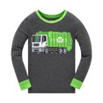 thumbnail image 2 of Popshion Boys Pajamas for Toddler Kids Clothes Set Garbage Truck Sleepwear Long Sleeve 100% Cotton 2 Piece Kids Pjs 3T/6912, 2 of 6