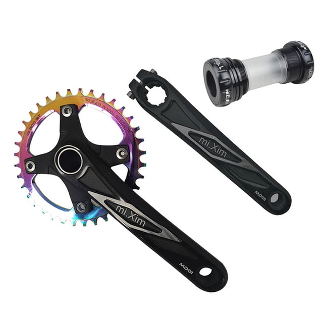 Juego de bielas Baoblaze aleación de aluminio 170 mm 104 BCD bicicleta de montaña