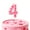 Pink, variant on Pink number 8 candle, 8 birthday candle, lipstick print Birthday Number Candles are suitable for weddings, anniversaries and birthday celebrations of digital candle cake top decoration supplies.