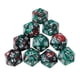 thumbnail image 4 of 10pcs Set Dados D20 de 20 Caras Sunnimix para TRPG Game Green Coffee, 4 of 7