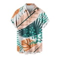 thumbnail image 2 of Qiopertar Liquidation à Moins de 5$ Chemise Décontractée Hawaïenne à Col Rabattu Imprimé Manches Courtes Boutonnée en Solde, 2 of 4