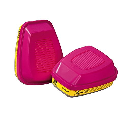 3M 60923 Organic Vapor/Acid Gas Cartridge/Filter, P100, Pack of 2