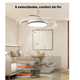 thumbnail image 3 of Ventilador De Techo Moderno Con Luz Y Control Remoto 42'' Xtellar blanco, 3 of 3