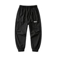 thumbnail image 6 of Sentuca Boys Cargo Pants, Elastic Bottom Solid Color Jogger Pants with Pockets Fashion Leisure Sports Tweens Trousers Black Size 12-13Y, 6 of 9
