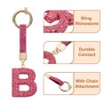 thumbnail image 4 of Uxcell Charm de Letra B de Alfabeto con Rhinestones para Fabricación de Joyas, Rojo Rosa, 4 of 6