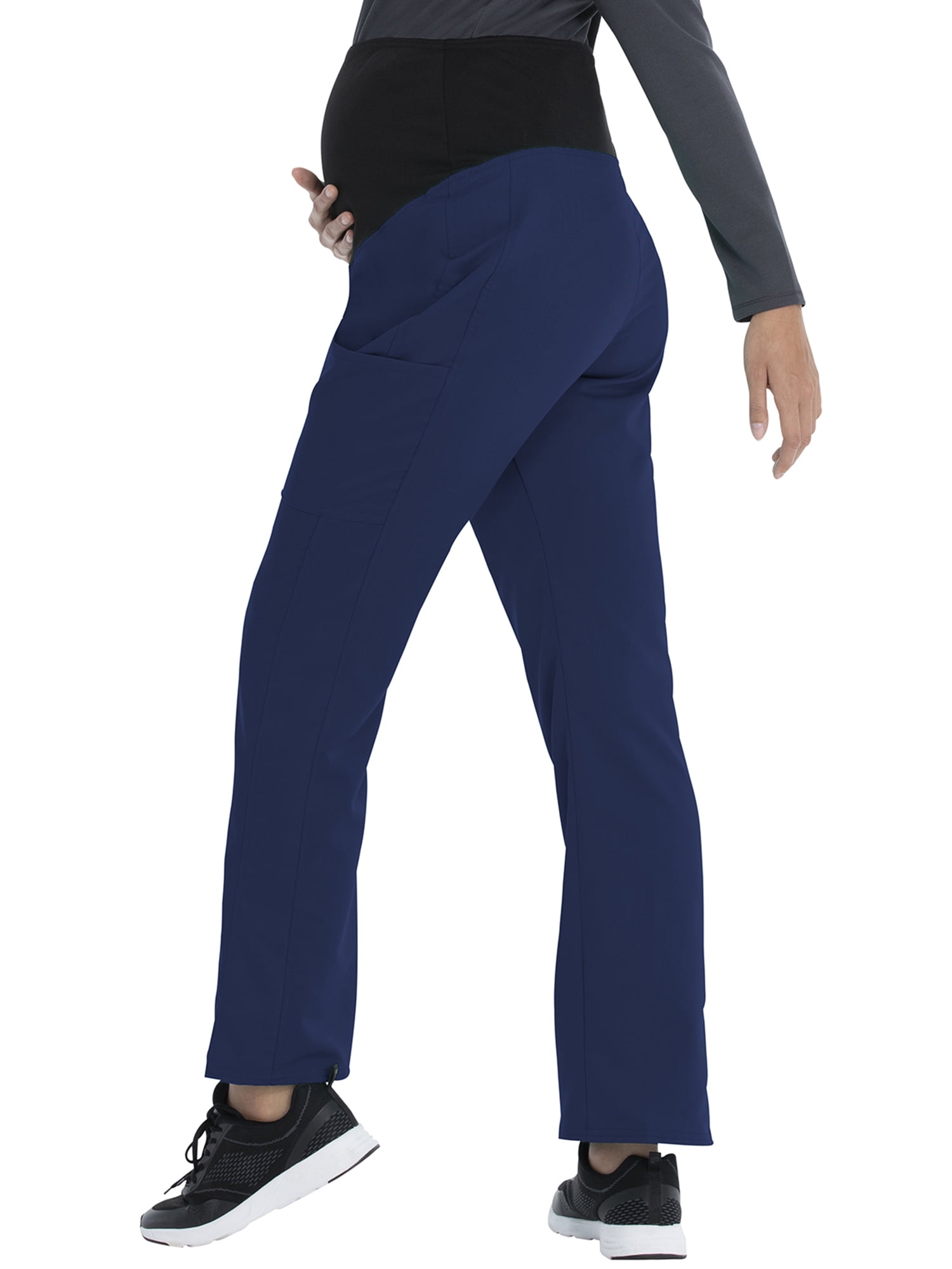 Scrubstar Women's Maternity Flexible Stretch Knit Panel Pull-On Cargo Scrub Pant WD000