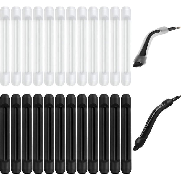 12 pares de almohadillas de silicona para los oídos para anteojos Almohadillas antideslizantes para anteojos Gancho para la oreja Soporte de correa para anteojos para anteojos de lectura (ju