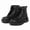 Black PU Glitter, variant on Kids Glitter Ankle Boots Waterproof Girls Martin Boots Sliver PU Glitter Boots for Daily Outdoor 3 Big Kid